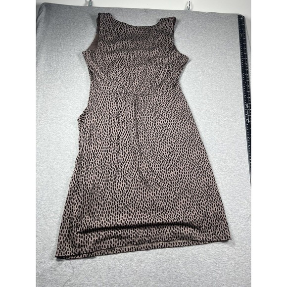 Womens Size Small Garnett Hill Leopard Print Tank Dress‎ sleeveless Brown - Picture 5 of 7